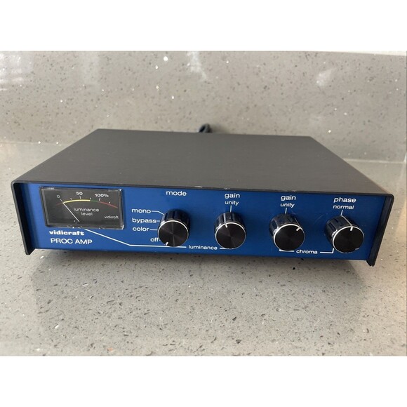 Vidicraft Proc Amp Video Luminance Gain Phase Control Processing Amplifier READ - Picture 1 of 9